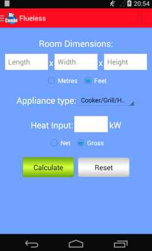 Gas Ventilation Calculator 1