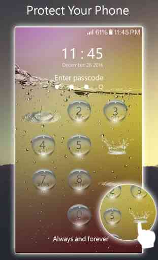 Lock screen - water droplets 2
