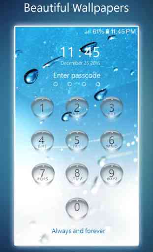 Lock screen - water droplets 4