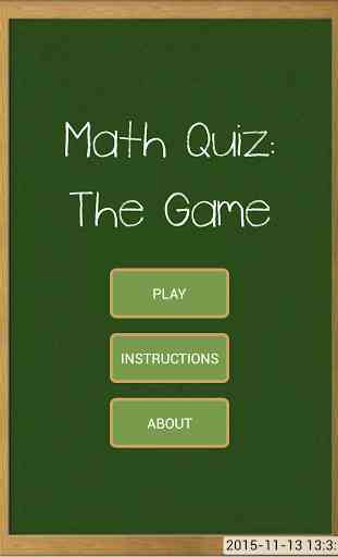 Math Quiz: The Game 1