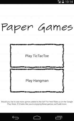 Paper Games 1