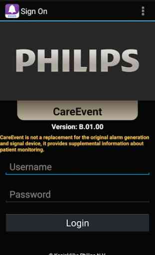Philips CareEvent B.01 1