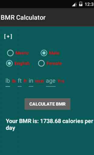 BMR Calculator 1