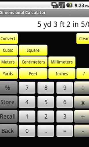 Dimensional Calculator 1