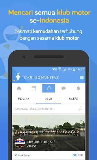 Moladin - App untuk klub motor 1