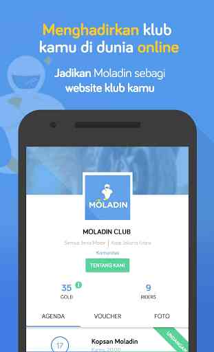 Moladin - App untuk klub motor 2