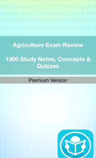Agriculture Test Bank & Exam Review App :1300 Study Notes, flashcards, Concepts & Practice Quizzes 4