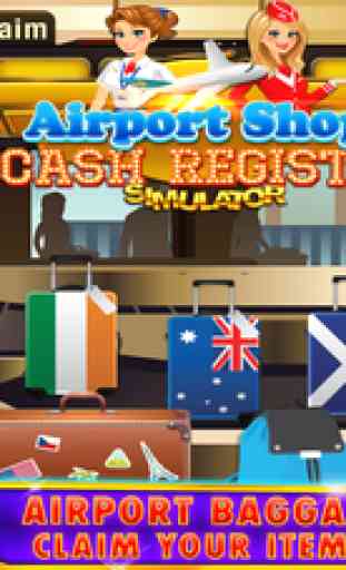 Airport Cash Register Mini Mall & Supermarket Simulator - Kids Fun Cashier Games FREE 2