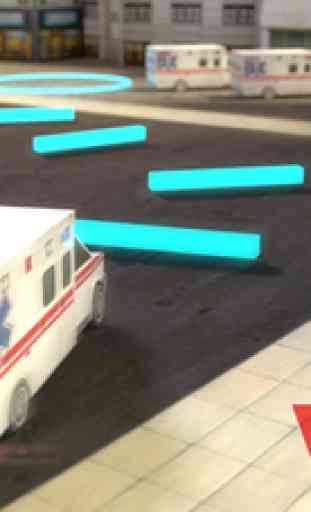 Ambulance Simulator 3D - Patients emergency rescue and hospital delivery sim - Test real car driving, parking and racing skills 3