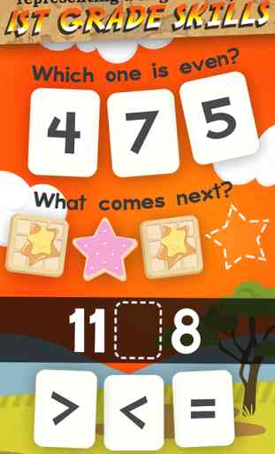 Animal First Grade Math Games for Kids in Kindergarten, First and Second Grade Free 2