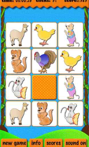 Animal Match - free educational learning card matching games for kids and parents 3