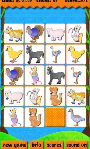 Animal Match - free educational learning card matching games for kids and parents 4