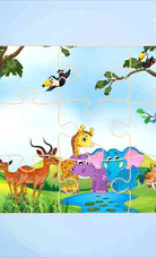 Animals Jigsaw Puzzles - Amazing Preschool Learning Games - Educational  for Kids and Toddler Free 2