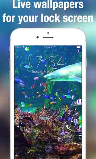 Aquarium Moving Wallpapers for Lock Screen free: Animated backgrounds for iPhone 1