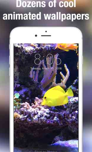 Aquarium Moving Wallpapers for Lock Screen free: Animated backgrounds for iPhone 4
