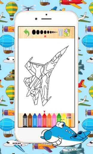 Airplane Vehicles Kids Coloring Books Games Free 1