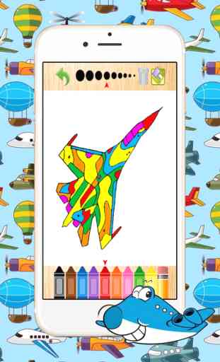 Airplane Vehicles Kids Coloring Books Games Free 2