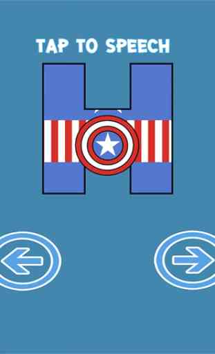 Alphabet ABC & Number Game For Kids - Captain America Edition ( Unofficial ) 2