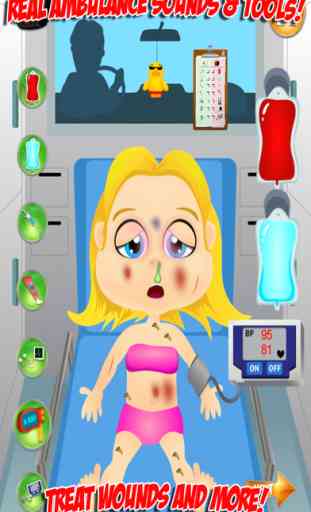 Ambulance Surgery Simulator - Virtual Kids Doctor & Surgeon Games 2