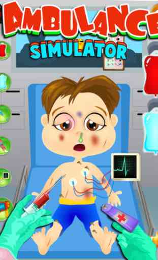 Ambulance Surgery Simulator - Virtual Kids Doctor & Surgeon Games 4