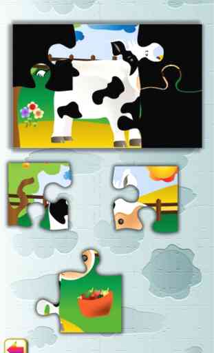Animal Jigsaw Puzzle Game: Farm for Kids 1