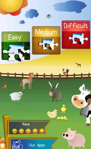 Animal Jigsaw Puzzle Game: Farm for Kids 3