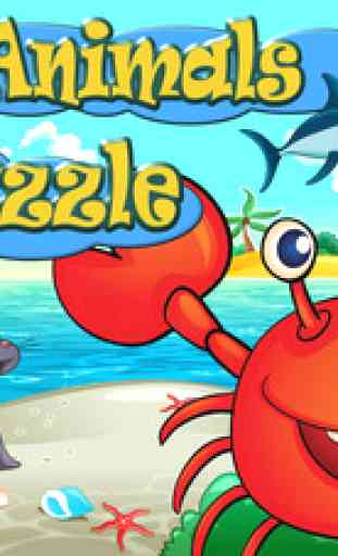 Animals Games for kids and toddlers: Sea Puzzles 1