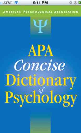APA Concise Dictionary of Psychology Free 1