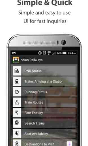 Indian Railway IRCTC Train App 1