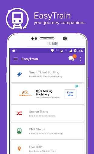 Mobile Ticket Booking (IRCTC) 1
