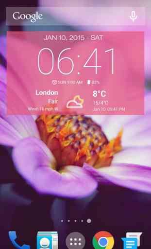 Weather & Clock Widget Android 2