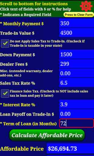 Car Loan Payment Calc Pro 4