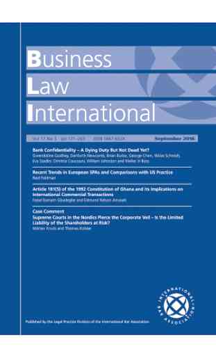 Business Law International 1