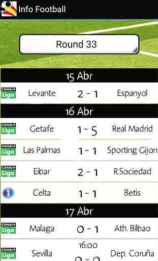 Info Football - Spanish League 2