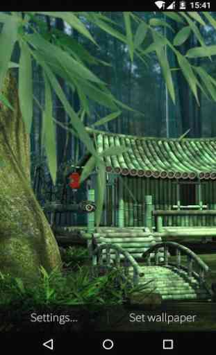 3D Bamboo House Live Wallpaper 4