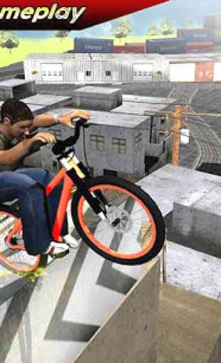 Rooftop Stunt Man Bike Rider 1