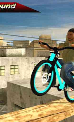 Rooftop Stunt Man Bike Rider 2