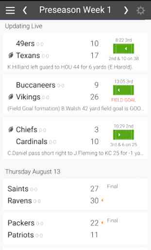 Football Schedule 2016 for NFL 1