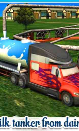 Milk Supply Truck Transporter 2