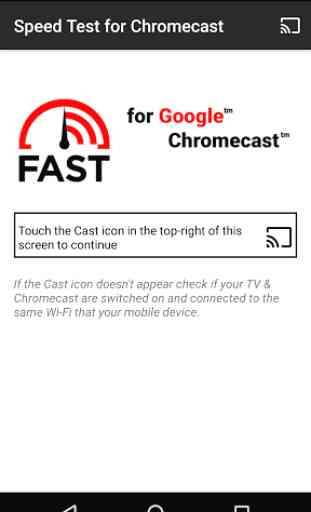 Fast Speed Test for Chromecast 1