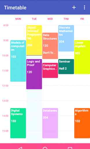 Timetable - Schedule Planner 1