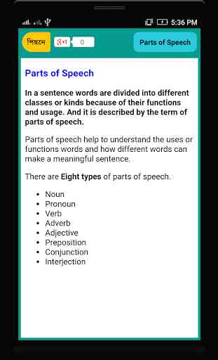 Parts of Speech English 3