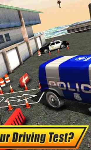 Real Police Car Parking 3D Sim 2