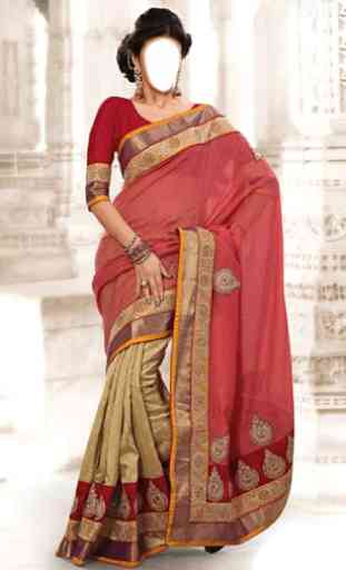 Indian Woman  Designer Saree 1