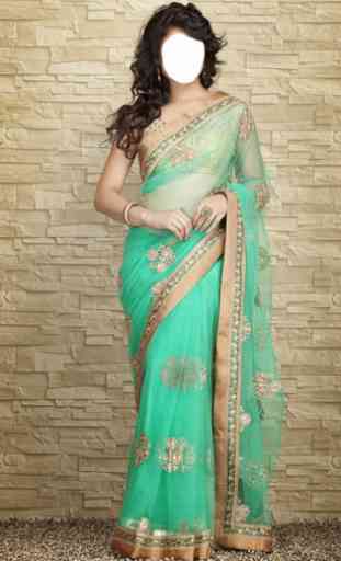 Indian Woman  Designer Saree 4
