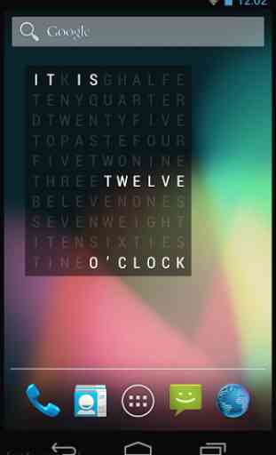 Word Clock Widget 1