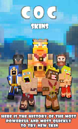 Best Game Skins - Pixel Skin of COC Characters for Minecraft Pocket Edition 4