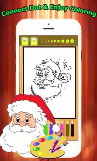 Brain dots Christmas & Santa claus Coloring Book - connect dot coloring pages games free for kids and toddlers any age 3