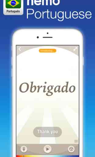 Brazilian Portuguese by Nemo – Free Language Learning App for iPhone and iPad 1