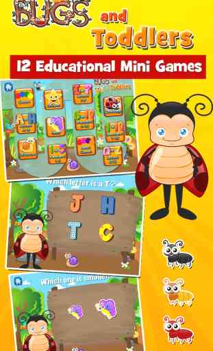 Bugs and Toddlers: Free Preschool Learning Games for Boys and Girls 1
